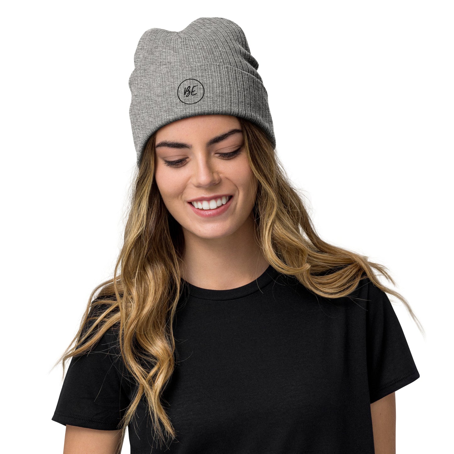 BE Ribbed Knit Beanie